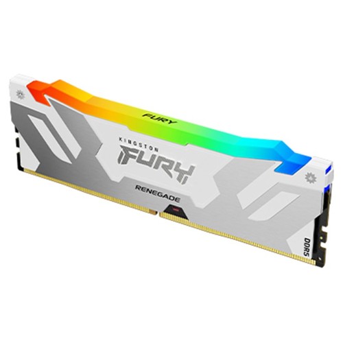 RAM DDR5, 16GB, 6400MHz, CL32, 1x16GB, RGB, Kingston FURY Renegade White