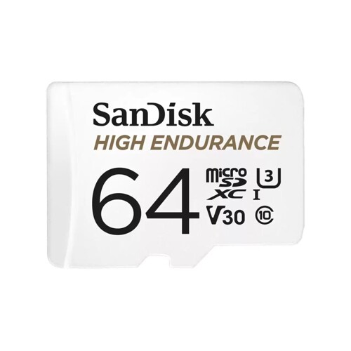 SanDisk High Endurance microSDXC 64GB UHS-I U3 Class 10 + Adaptér