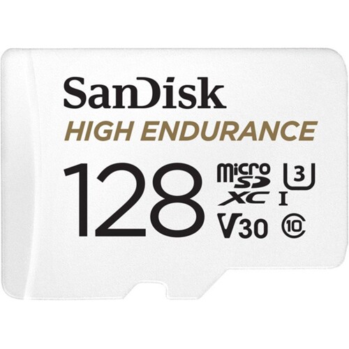 SanDisk High Endurance micro SDXC 128GB UHS-I U3 Class 10 + Adaptér