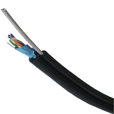 kábel FTP drát Cat5e 305m samonosný 305m OUTDOOR blk DATACOM